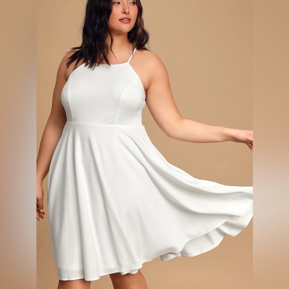 White Lulu’s Skater Dress